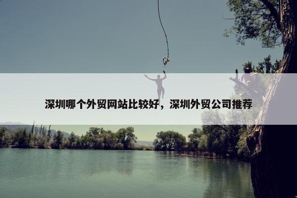深圳哪个外贸网站比较好，深圳外贸公司推荐