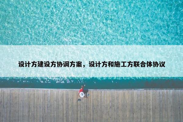 设计方建设方协调方案，设计方和施工方联合体协议