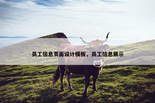 员工信息页面设计模板，员工信息展示