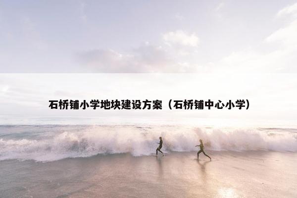 石桥铺小学地块建设方案（石桥铺中心小学）