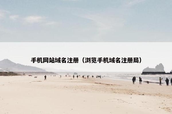 手机网站域名注册（浏览手机域名注册局）
