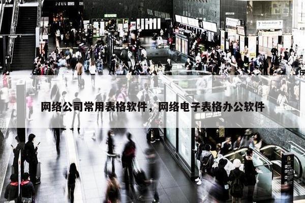 网络公司常用表格软件，网络电子表格办公软件
