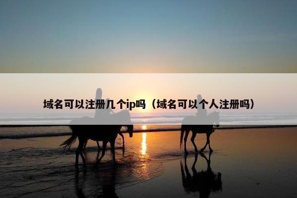 域名可以注册几个ip吗（域名可以个人注册吗）