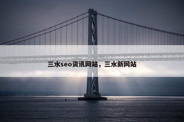 三水seo资讯网站，三水新网站