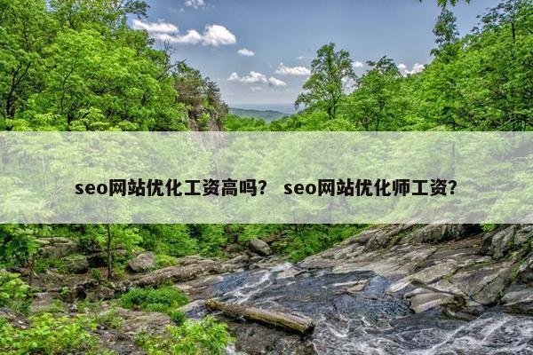 seo网站优化工资高吗？ seo网站优化师工资？