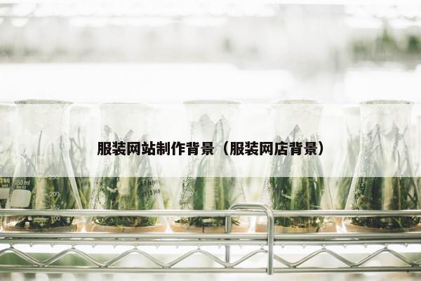 服装网站制作背景（服装网店背景）