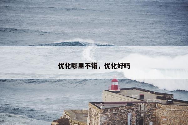 优化哪里不错，优化好吗