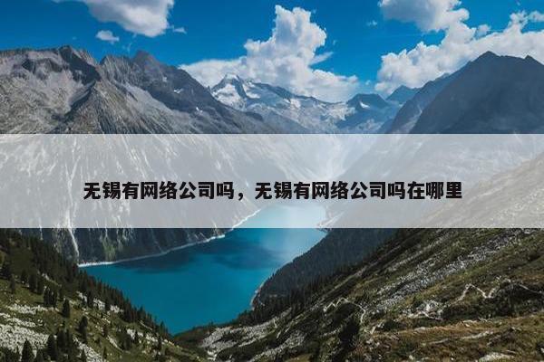 无锡有网络公司吗，无锡有网络公司吗在哪里