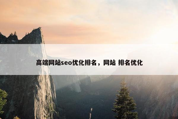 高端网站seo优化排名，网站 排名优化