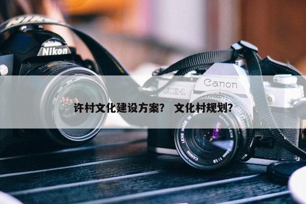 许村文化建设方案？ 文化村规划？