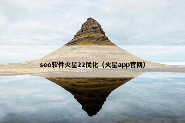 seo软件火星22优化（火星app官网）