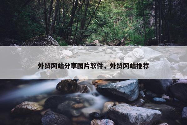 外贸网站分享图片软件，外贸网站推荐
