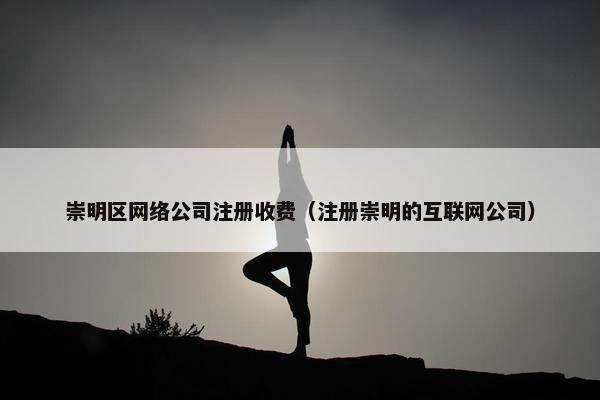 崇明区网络公司注册收费（注册崇明的互联网公司）