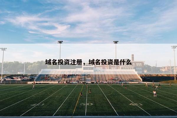 域名投资注册，域名投资是什么