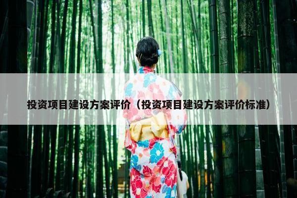 投资项目建设方案评价（投资项目建设方案评价标准）