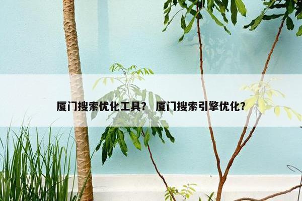 厦门搜索优化工具？ 厦门搜索引擎优化？