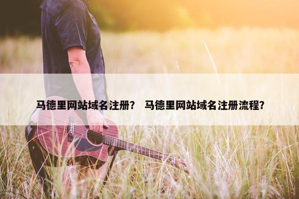 马德里网站域名注册？ 马德里网站域名注册流程？