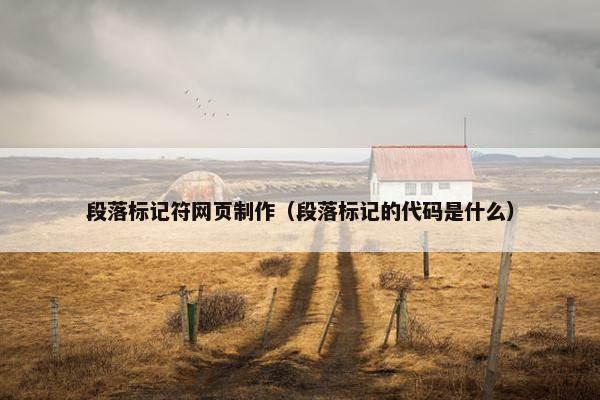 段落标记符网页制作（段落标记的代码是什么）