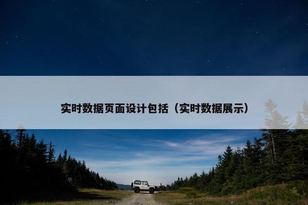 实时数据页面设计包括（实时数据展示）
