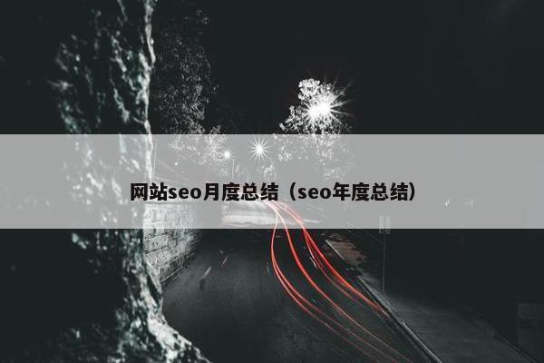 网站seo月度总结（seo年度总结）