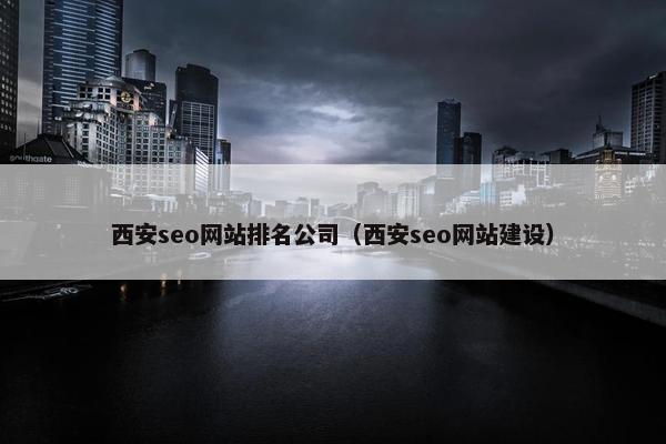西安seo网站排名公司（西安seo网站建设）