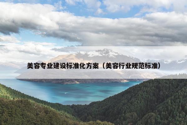 美容专业建设标准化方案（美容行业规范标准）