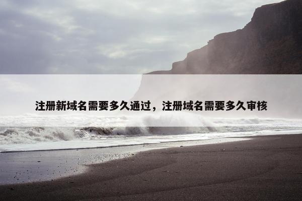 注册新域名需要多久通过，注册域名需要多久审核