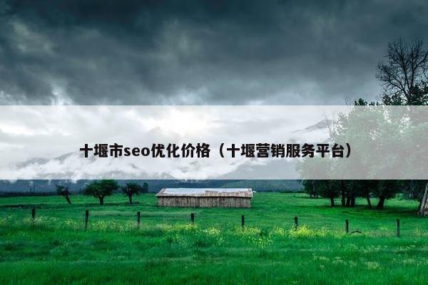 十堰市seo优化价格（十堰营销服务平台）