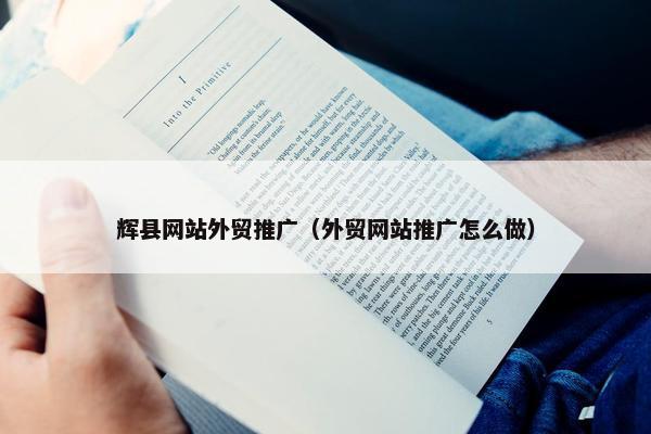 辉县网站外贸推广（外贸网站推广怎么做）