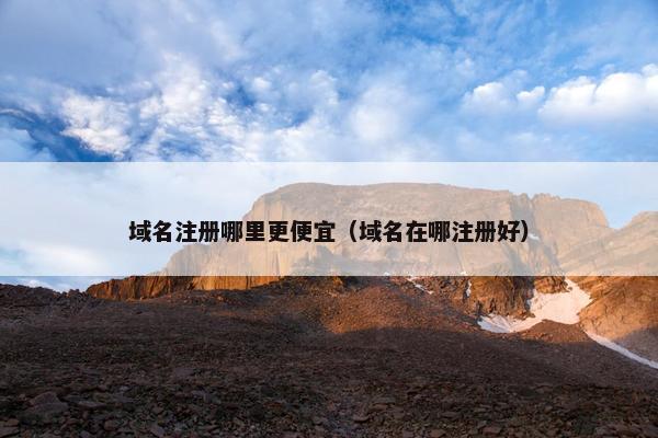 域名注册哪里更便宜（域名在哪注册好）
