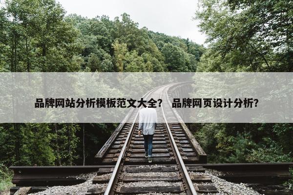 品牌网站分析模板范文大全？ 品牌网页设计分析？
