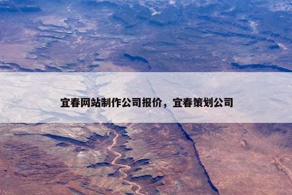 宜春网站制作公司报价，宜春策划公司