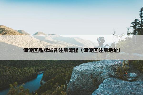 海淀区品牌域名注册流程（海淀区注册地址）