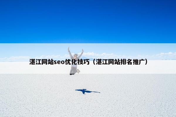 湛江网站seo优化技巧（湛江网站排名推广）