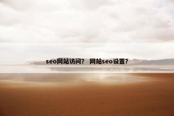 seo网站访问？ 网站seo设置？