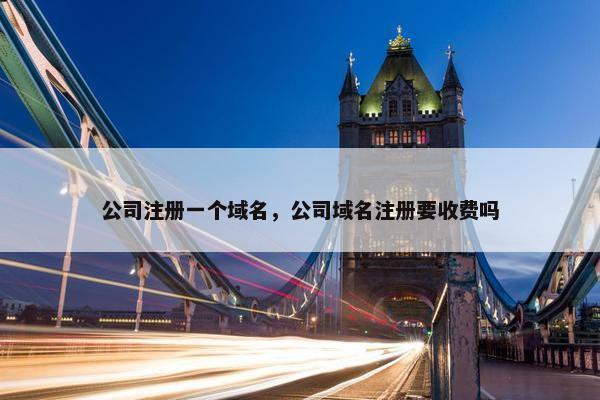 公司注册一个域名，公司域名注册要收费吗