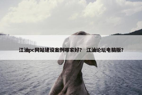 江油pc网站建设案例哪家好？ 江油论坛电脑版？