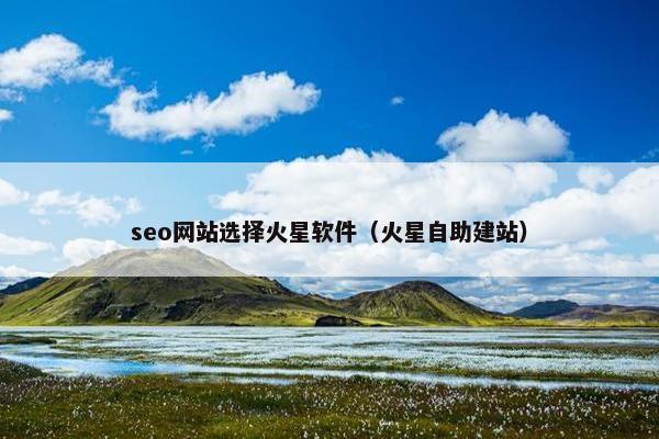 seo网站选择火星软件（火星自助建站）