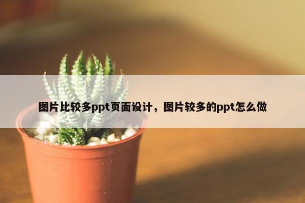 图片比较多ppt页面设计，图片较多的ppt怎么做