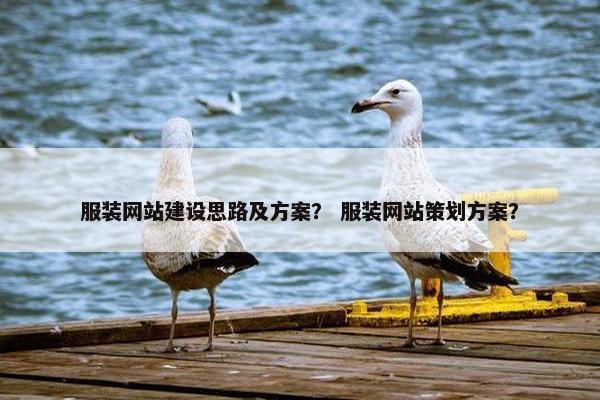 服装网站建设思路及方案？ 服装网站策划方案？