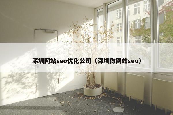 深圳网站seo优化公司（深圳做网站seo）