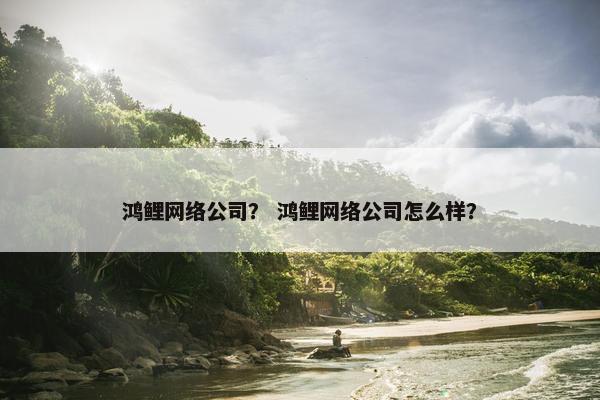 鸿鲤网络公司？ 鸿鲤网络公司怎么样？