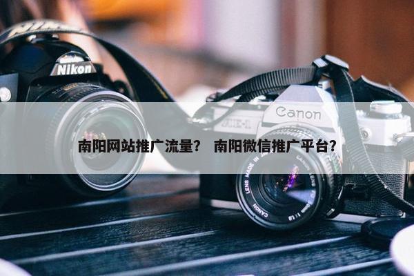 南阳网站推广流量？ 南阳微信推广平台？