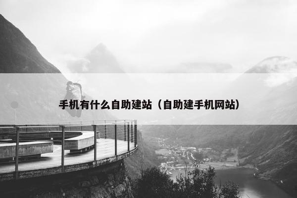 手机有什么自助建站（自助建手机网站）