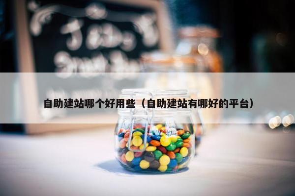 自助建站哪个好用些（自助建站有哪好的平台）