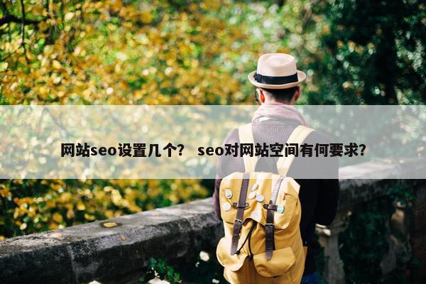网站seo设置几个？ seo对网站空间有何要求？