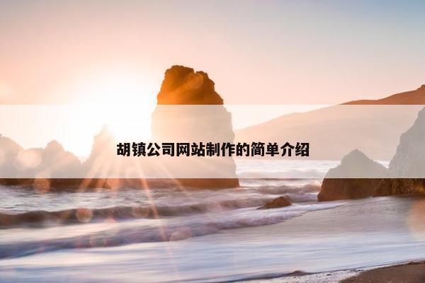 胡镇公司网站制作的简单介绍