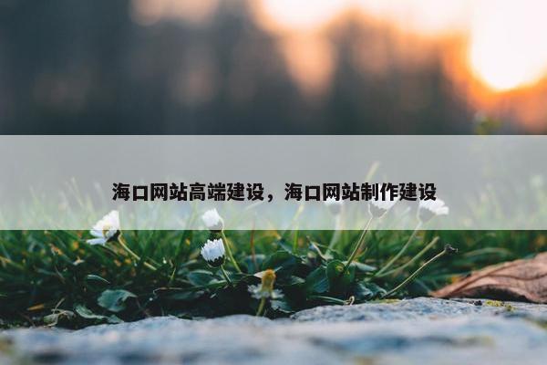海口网站高端建设，海口网站制作建设