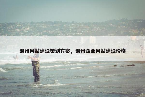 温州网站建设策划方案，温州企业网站建设价格