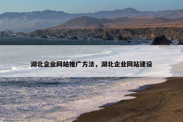湖北企业网站推广方法，湖北企业网站建设